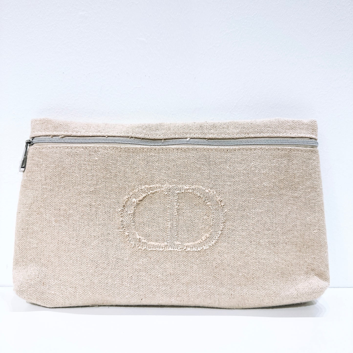 Dior Beauty Simple Linen Large Size Cosmetic Bag, Travel Storage Bag