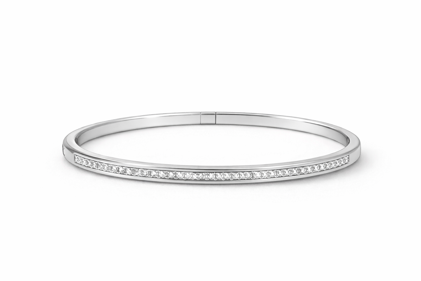 Inlaid with square crystal zircon bracelet