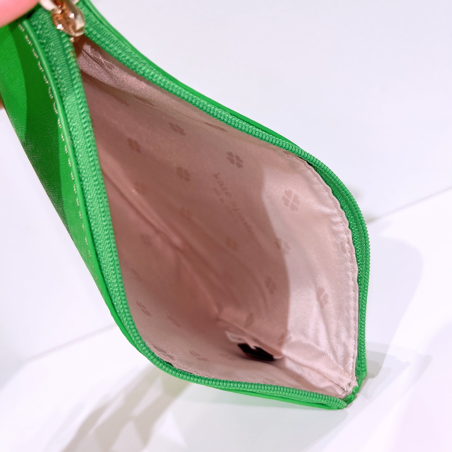 Kate Spade Fresh Green Large Pouch Wristlet