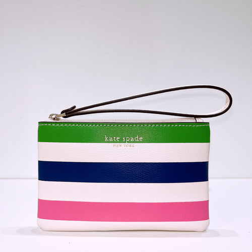 Kate Spade Multi Jubilee Stripe Zip Top Pouch