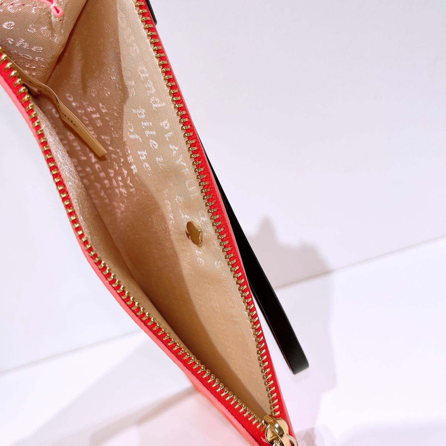 Kate Spade Pink Striped Slim Wristlet
