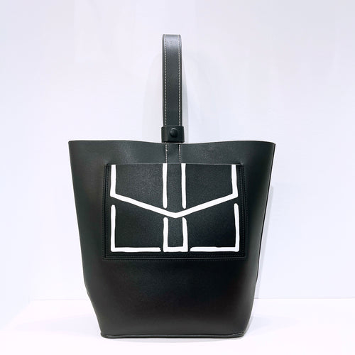 Estee Lauder Parfum Leather Tote Black