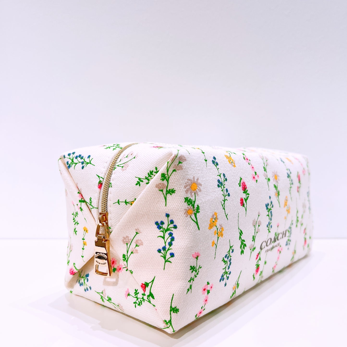 Coach Fragrance Floral Cosmetics Bag