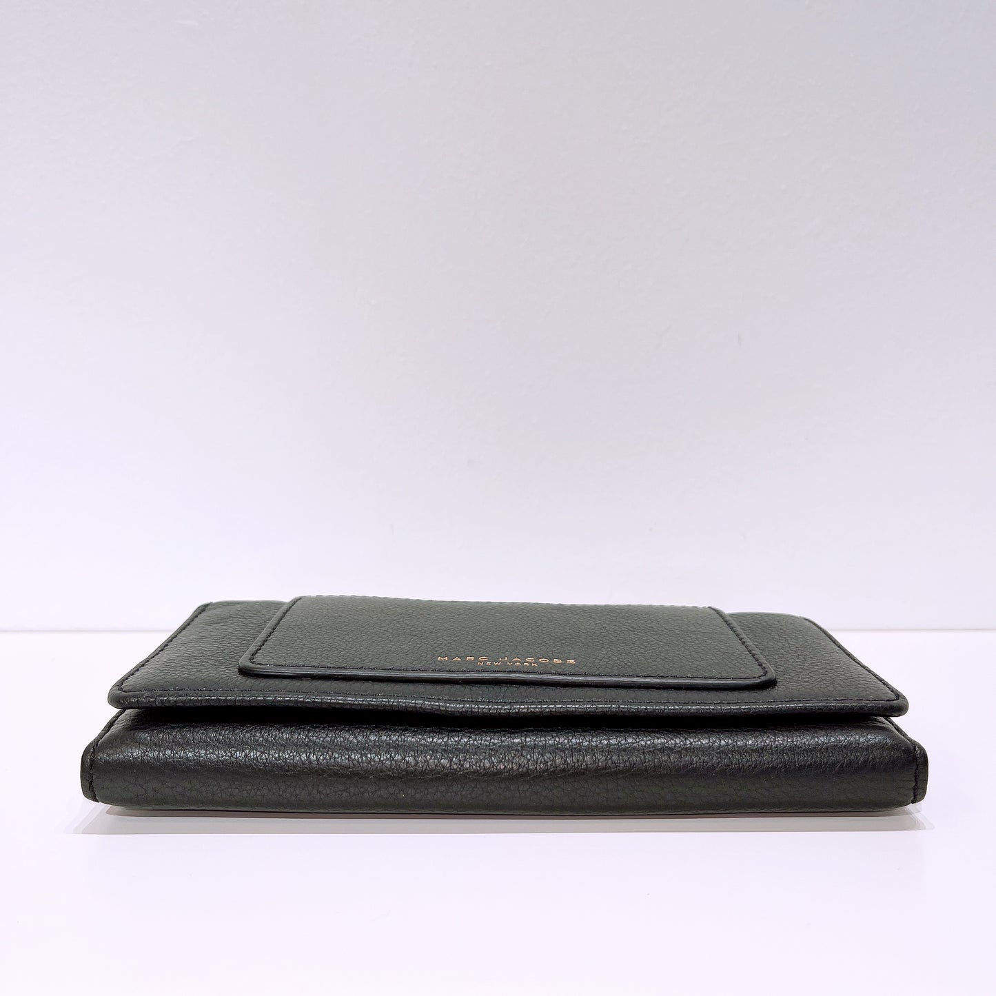 Marc Jacobs Black Leather Continental Flap Wallet