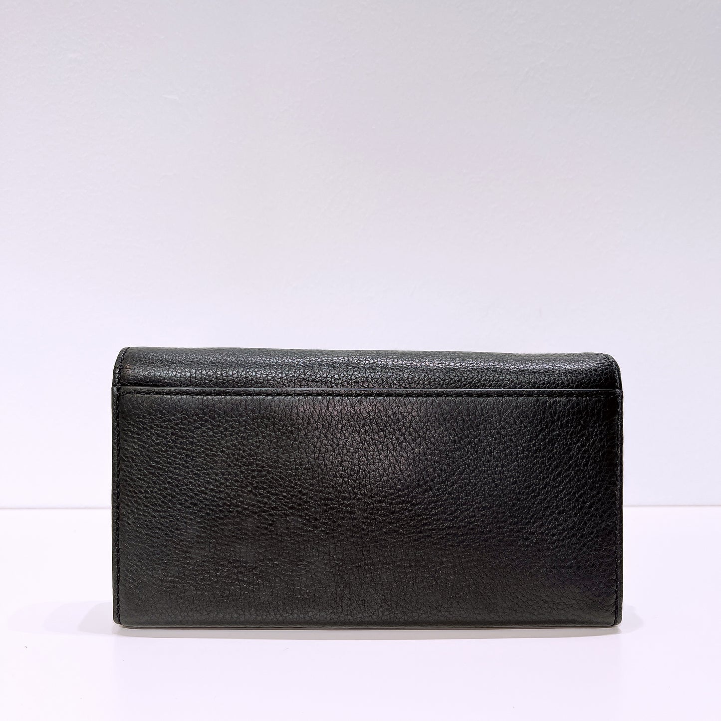 Marc Jacobs Black Leather Continental Flap Wallet