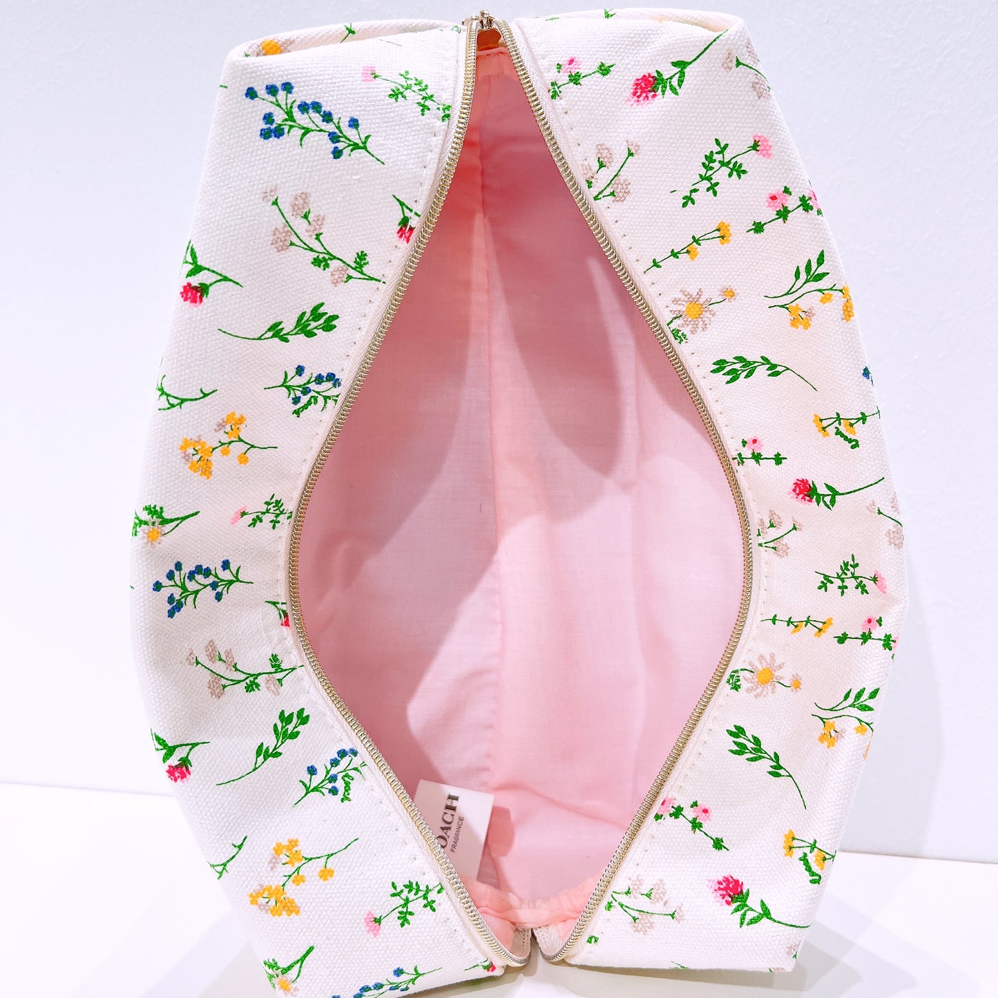Coach Fragrance Floral Cosmetics Bag