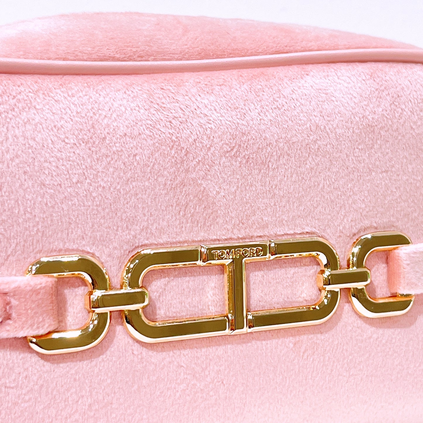 Tom Ford Dusty Pink Cosmetic Bag Velvet With Strap