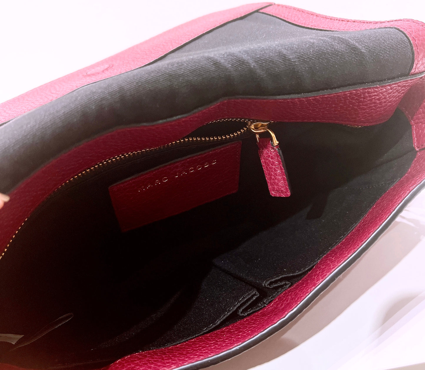 Marc Jacobs Merlot Leather Gotham Shoulder Bag