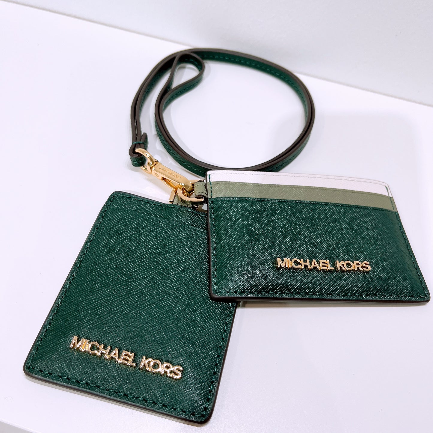 Michael Kors Jet Set Travel Lanyard with ID Case and Card Holder