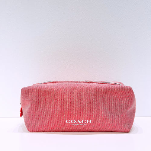 Coach Fragrance Pink Shimmer Cosmetic Bag