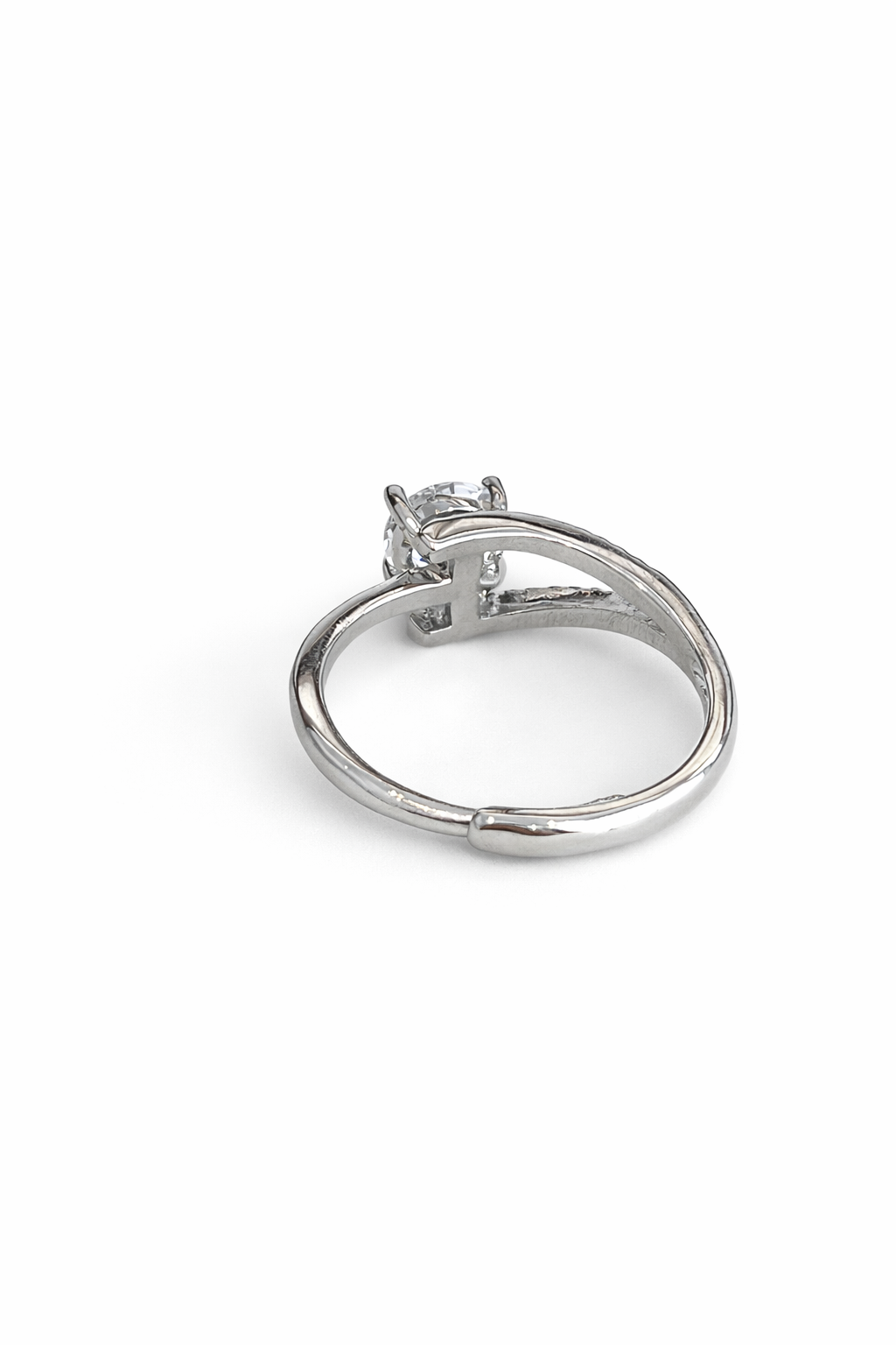 Silver Bypass ring
