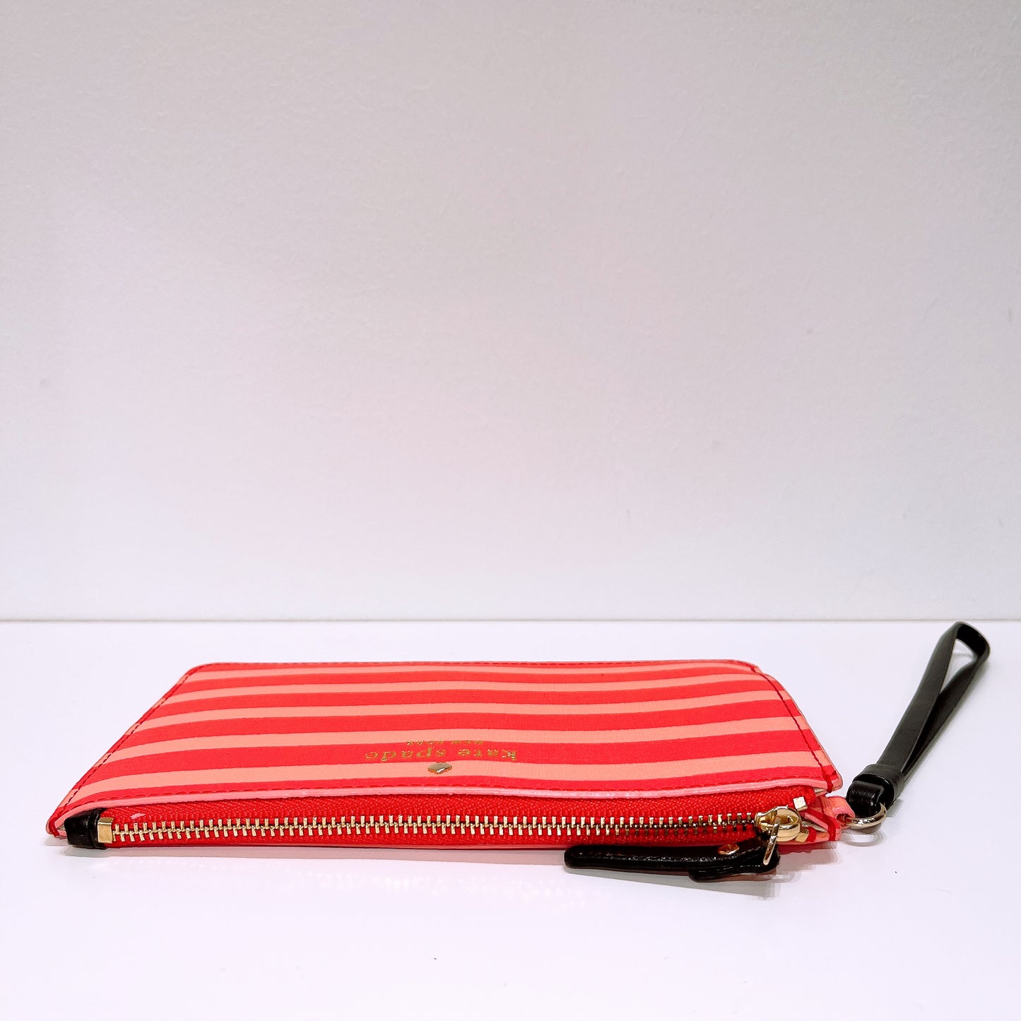 Kate Spade Pink Striped Slim Wristlet
