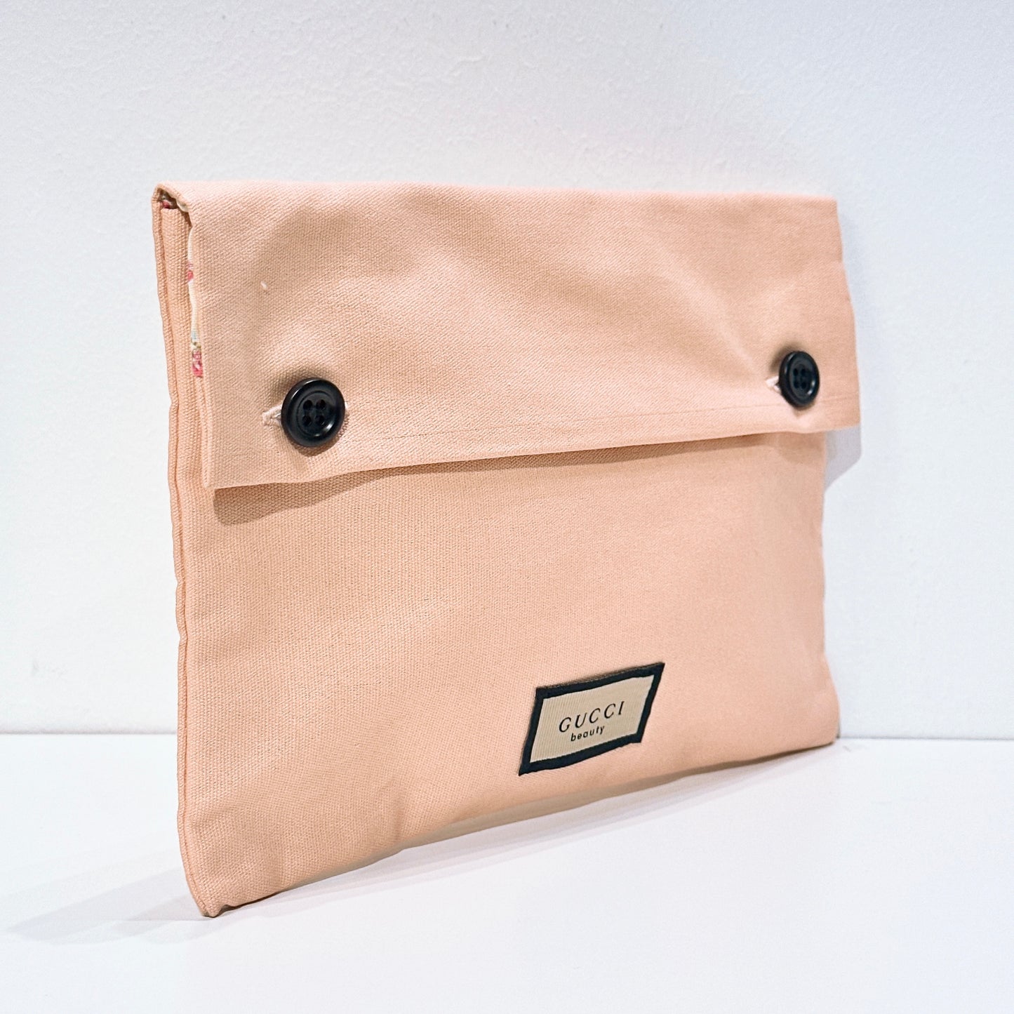Gucci Beauty pink cosmetic bag