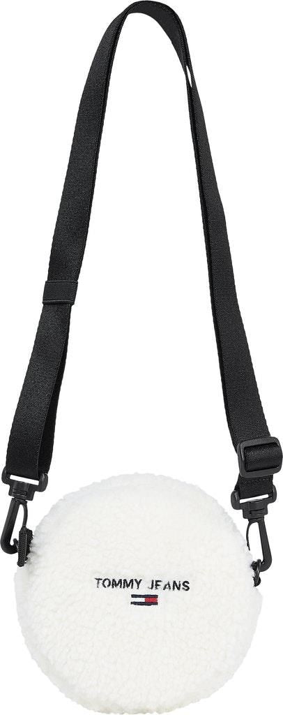Tommy Jeans small imitation lambskin embroidery LOGO round cross-body bag