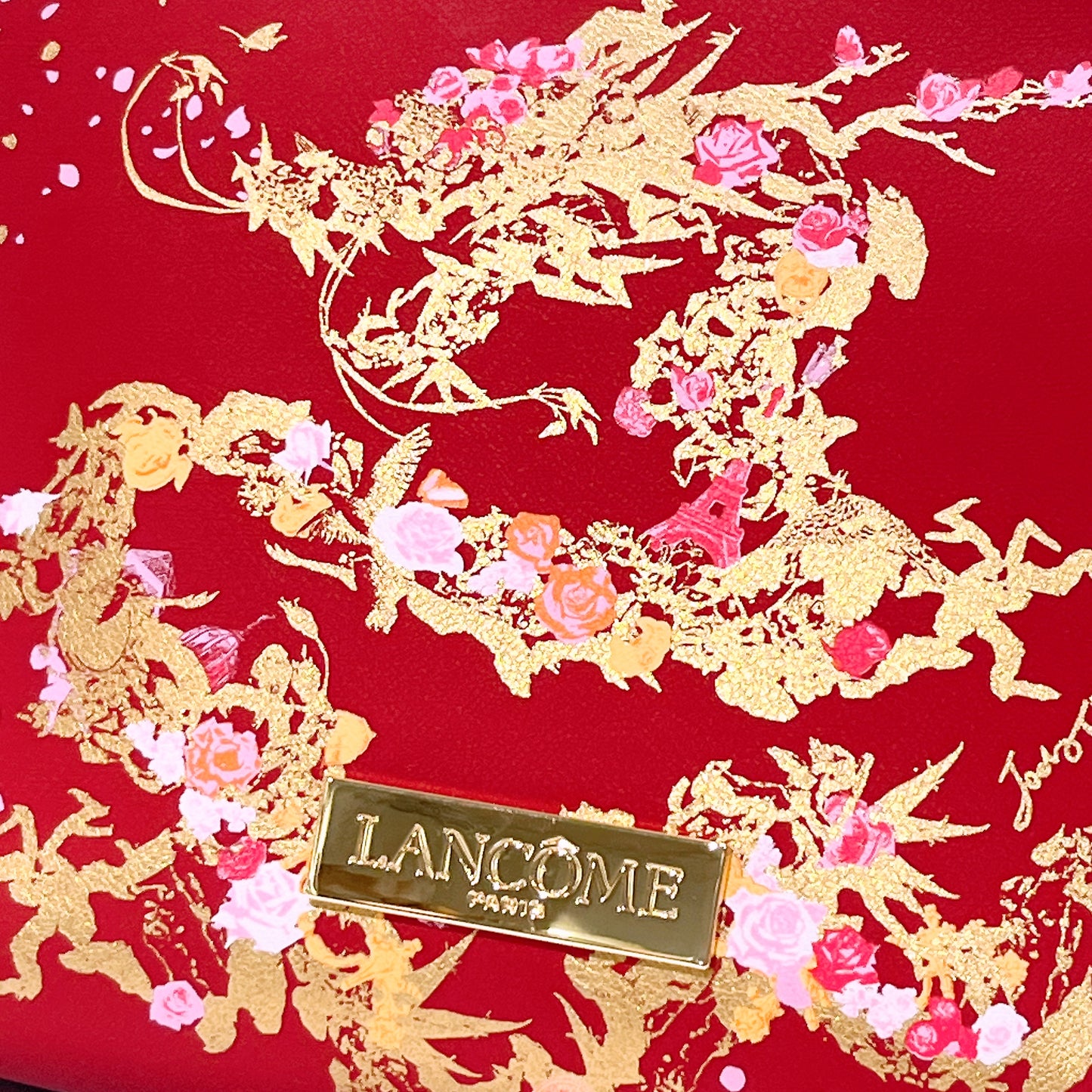 Lancôme Beauty limited Edition Dragon year Pu Leather Cosmetic Pouch