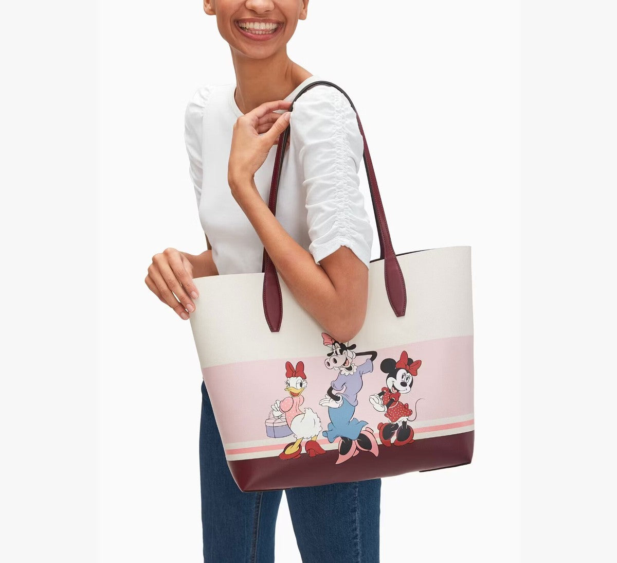 Kate Spade Disney Minnie Clarabelle Daisy Tote Bag