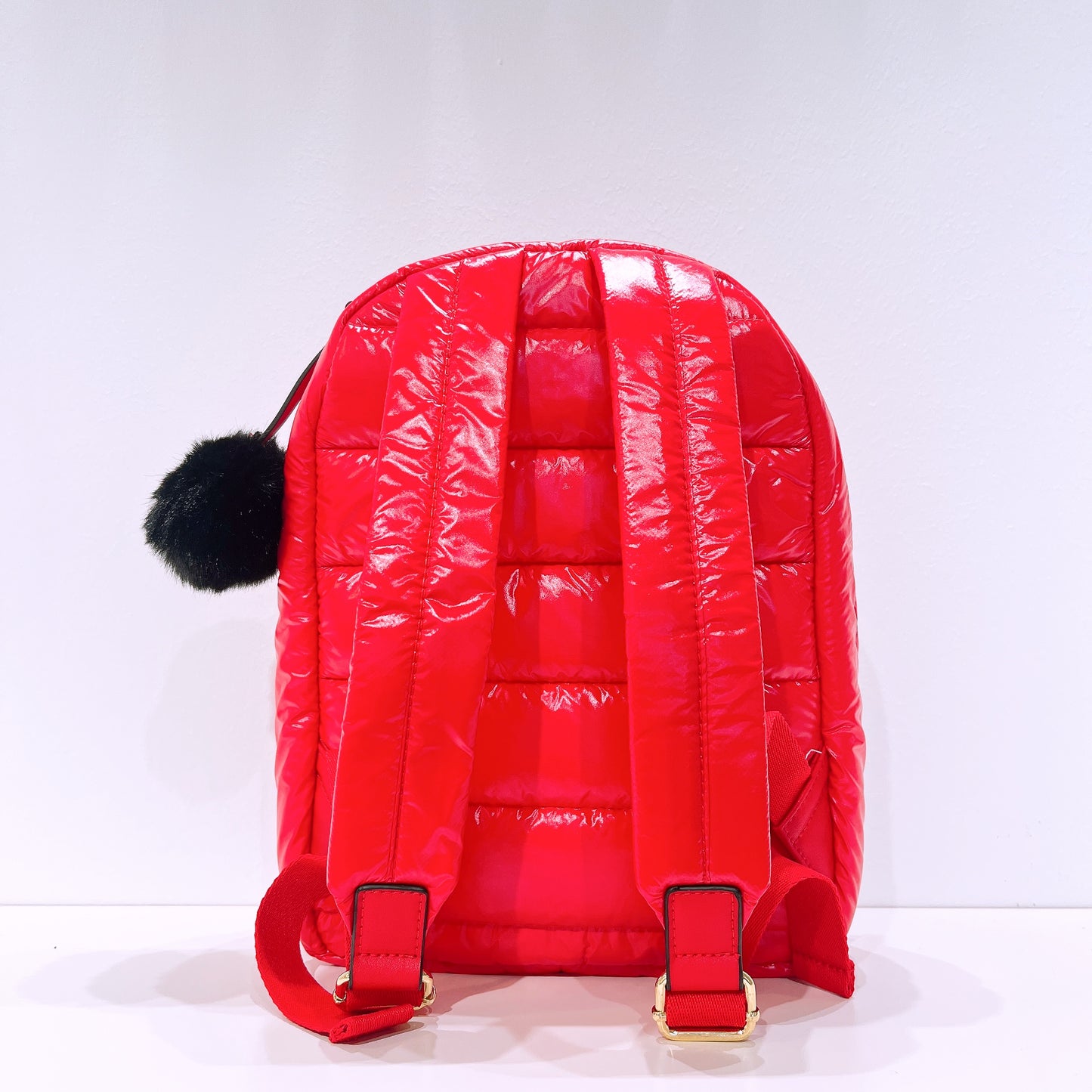 Estee Lauder Red Fluffy Backpack