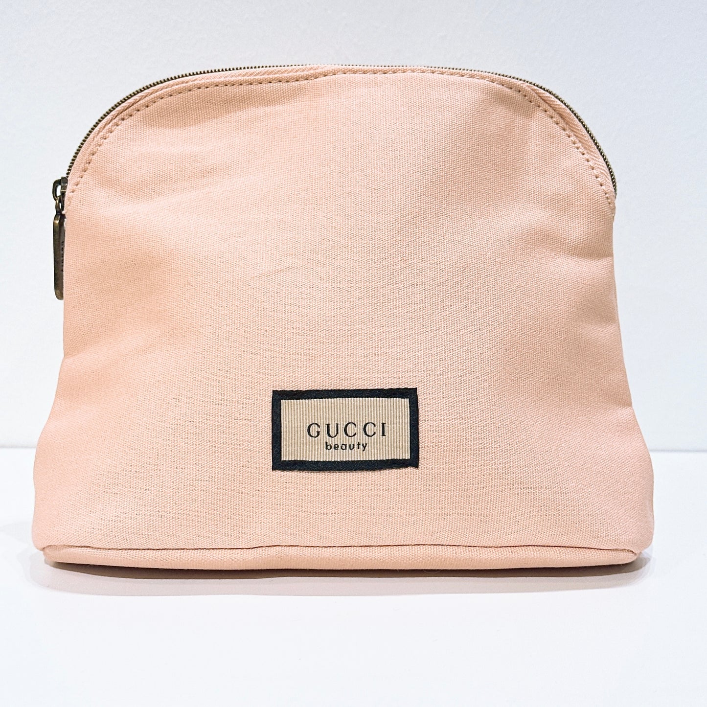 Gucci Beauty pink cosmetic bag