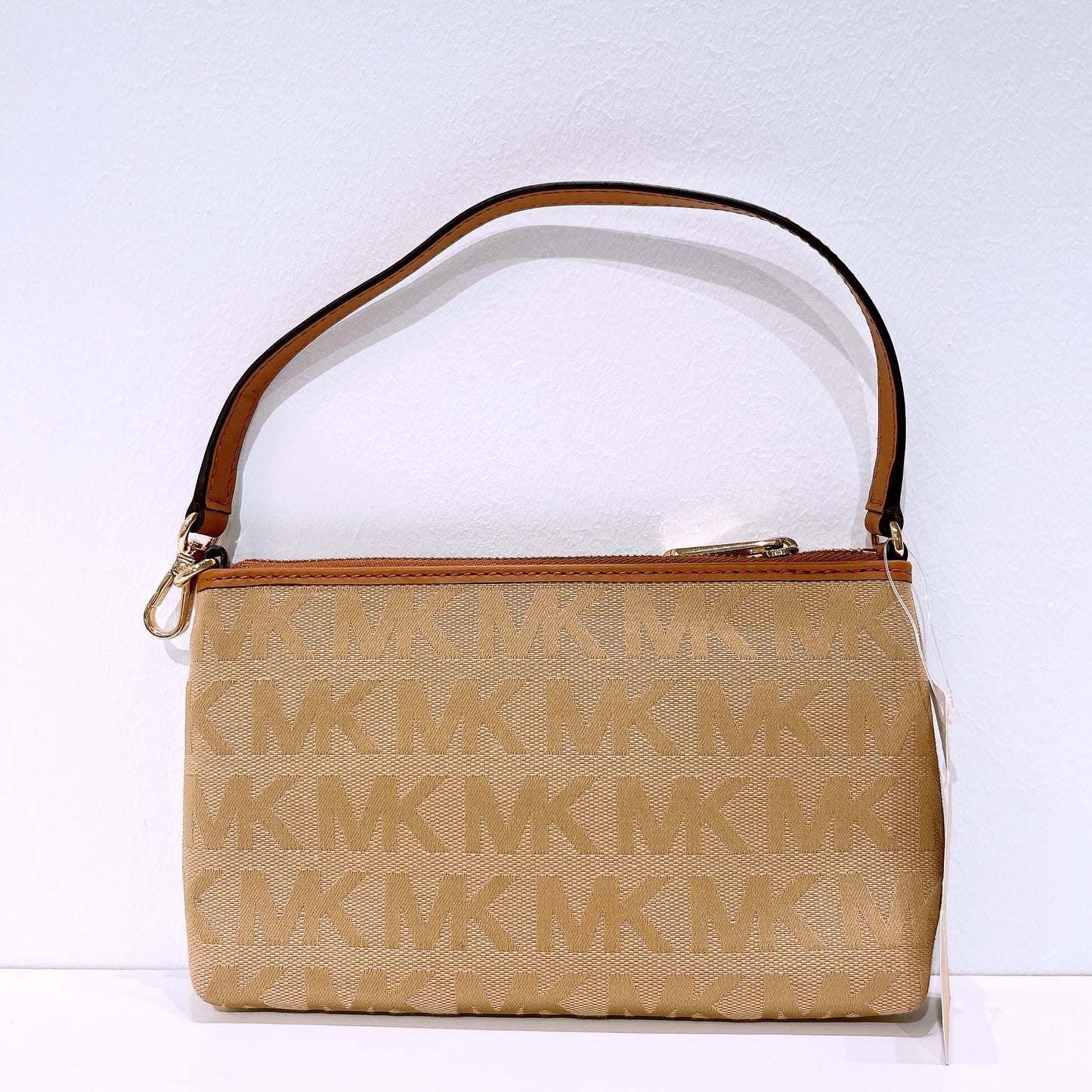 Michael Kors Signature Lg Wristlet Camel