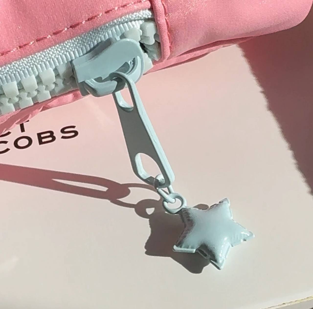 Marc Jacobs pink cosmetic bag