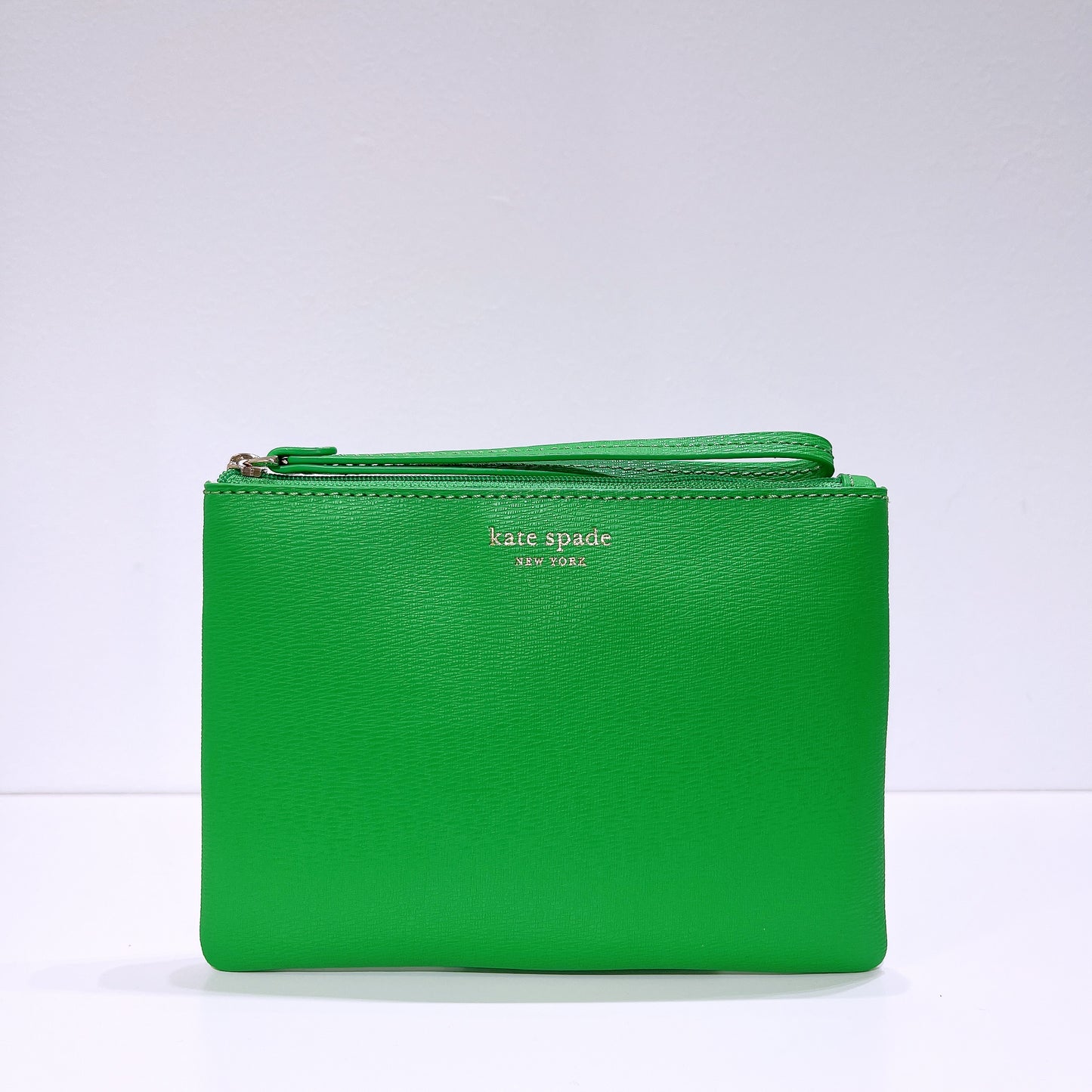 Kate Spade Fresh Green Large Pouch Wristlet