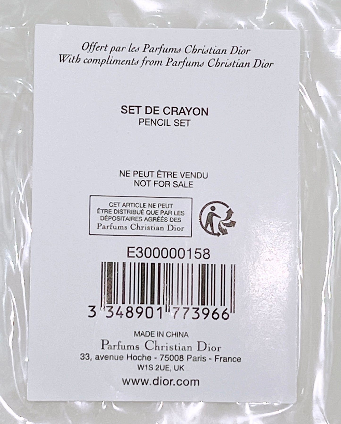 Dior Set De Crayon Pencil Set