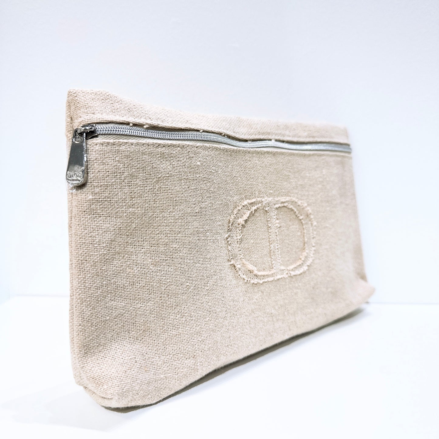 Dior Beauty Simple Linen Large Size Cosmetic Bag, Travel Storage Bag