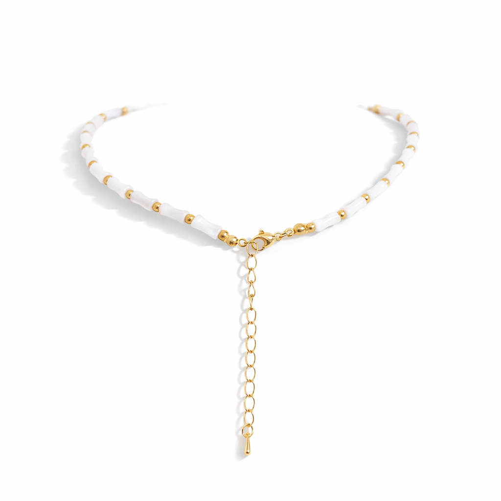 Beaded layered necklace