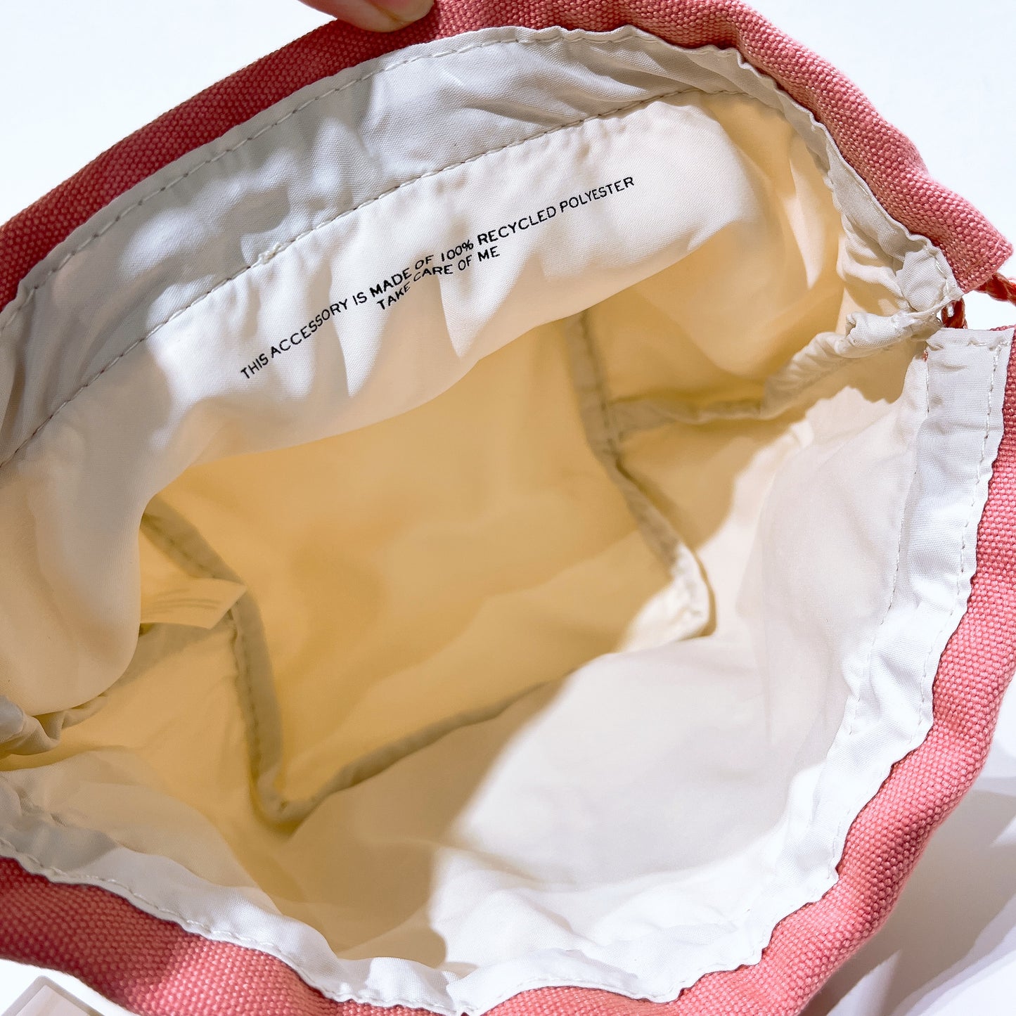 Lancome Canvas drawstring bag