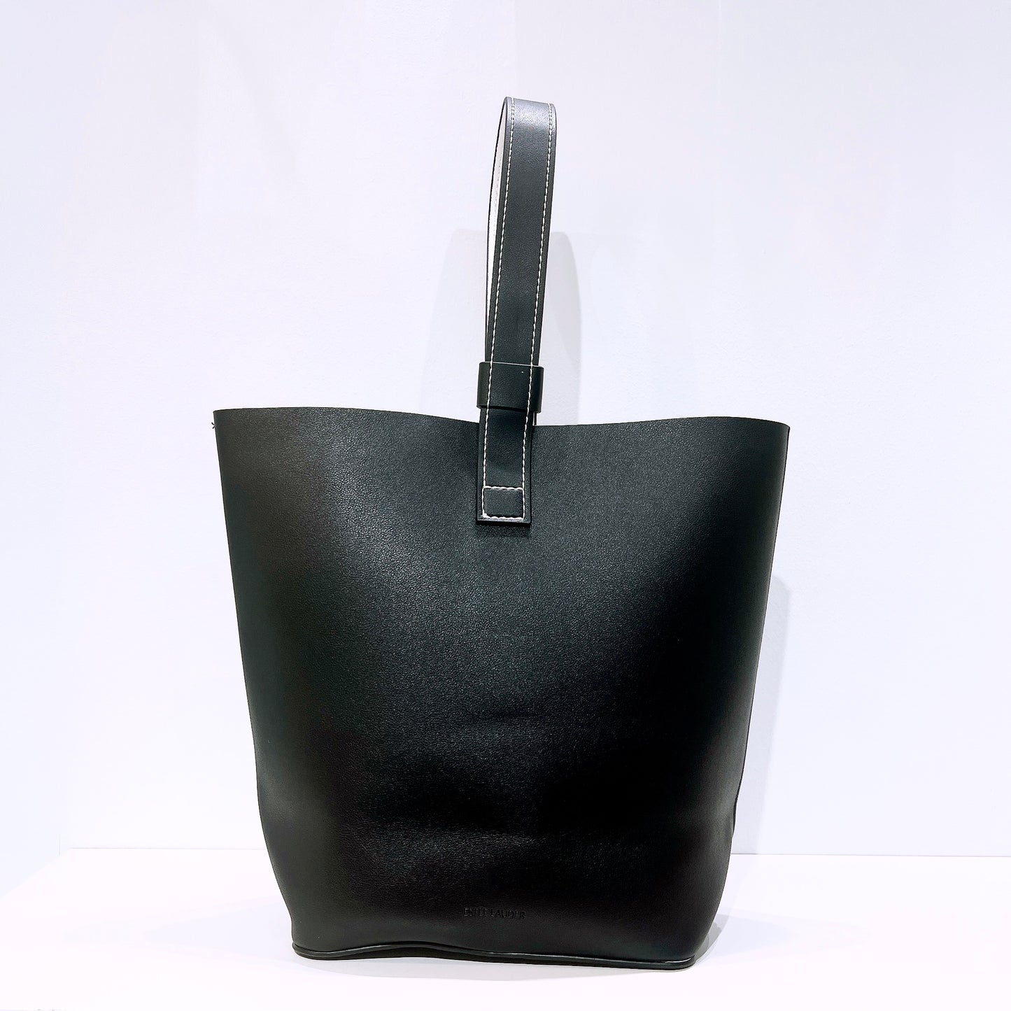 Estee Lauder Parfum Leather Tote Black