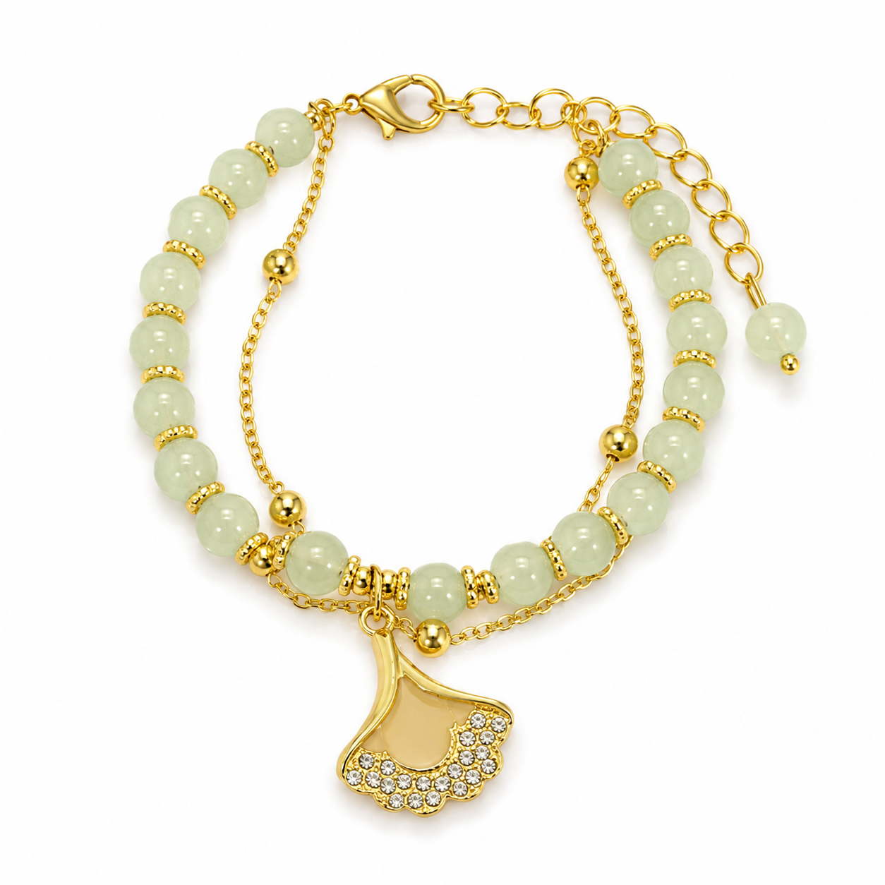 Golden Ginkgo Fortune Bracelet