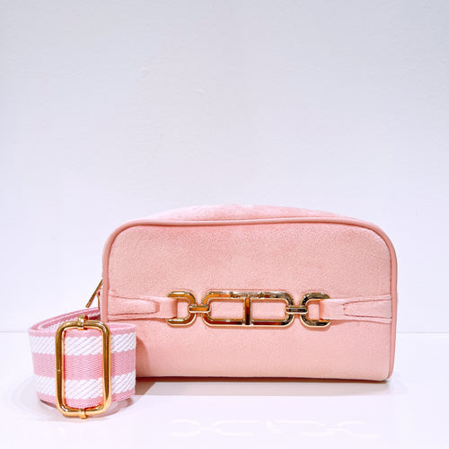 Tom Ford Dusty Pink Cosmetic Bag Velvet With Strap