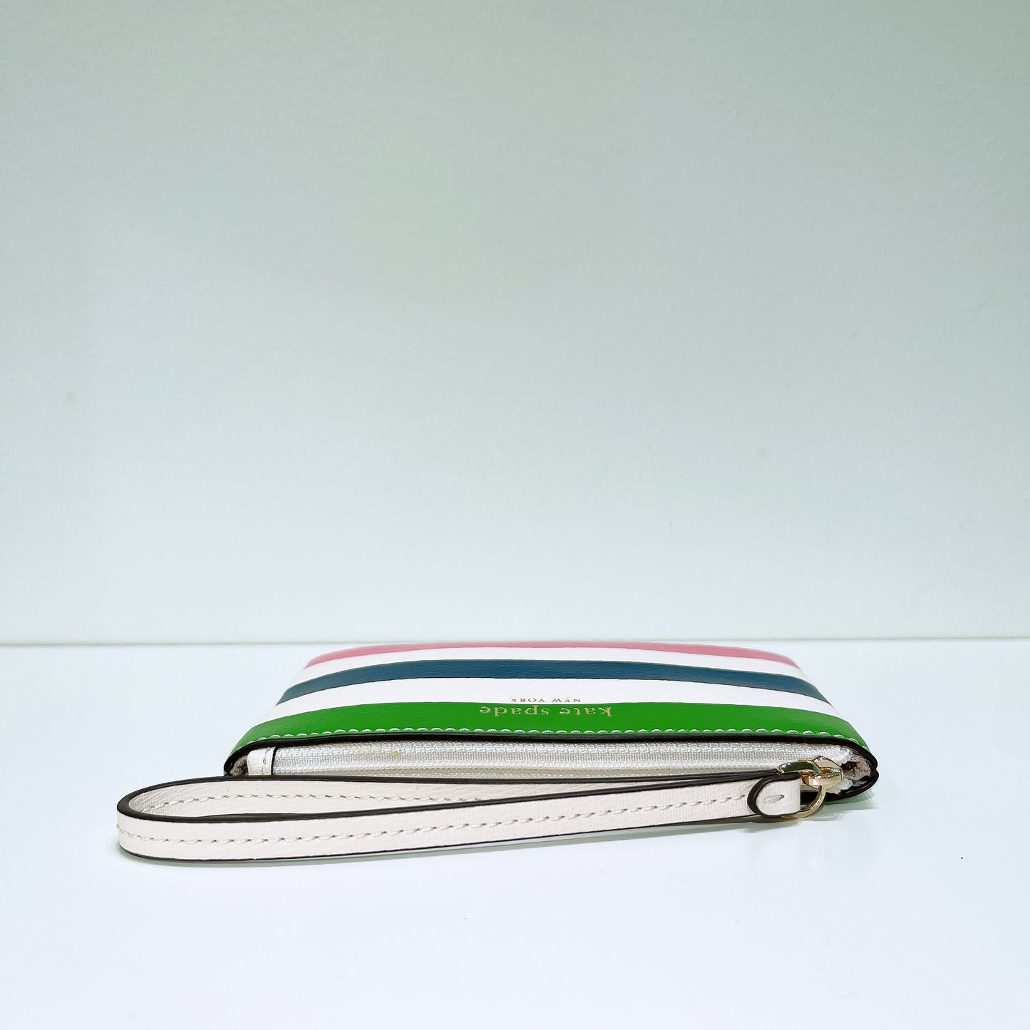 Kate Spade Multi Jubilee Stripe Zip Top Pouch