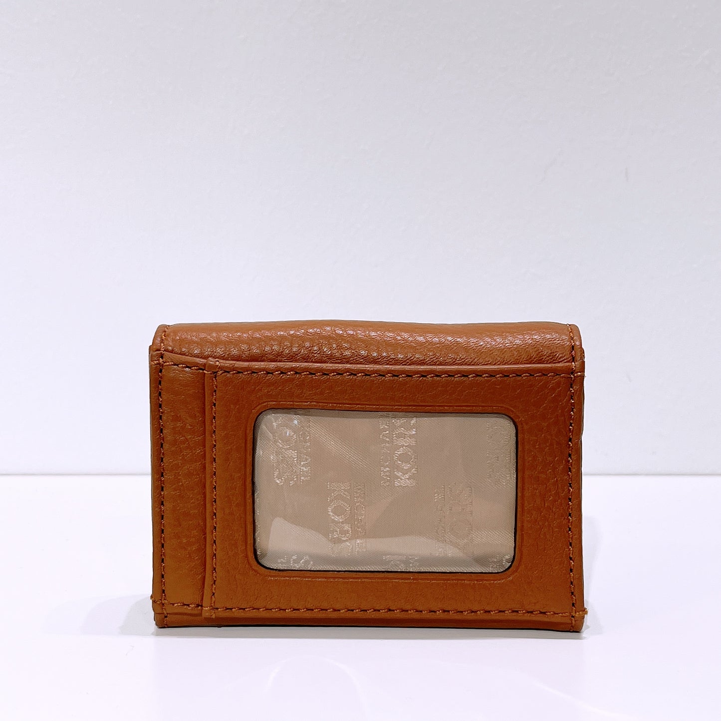 Michael Kors Brown Leather Card Small Wallet with Keychain
