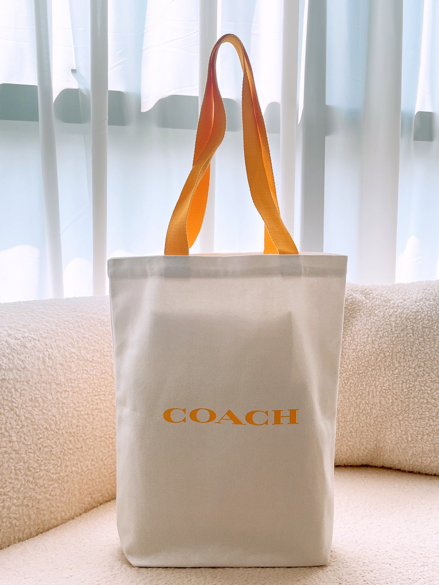 Coach Classic C Logo Printed Canvas Tote