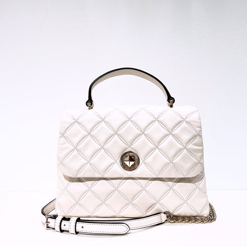 Kate Spade Natalia Smooth Quilted Leather Top Handle Satchel