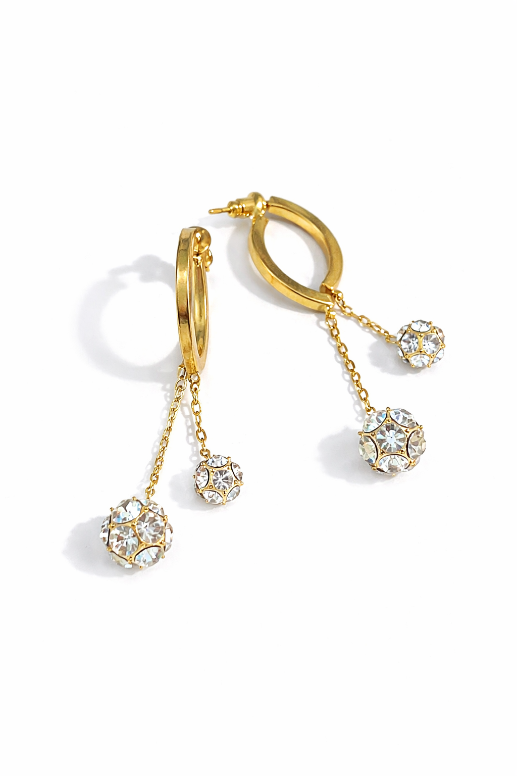 Gold ring earrings