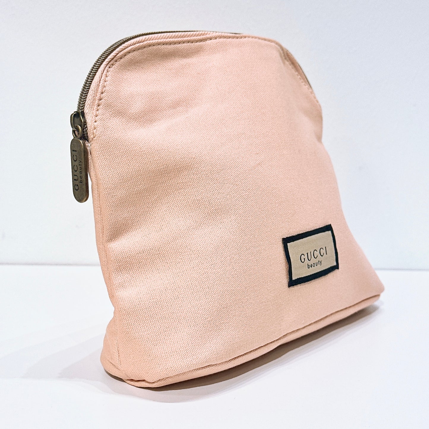 Gucci Beauty pink cosmetic bag