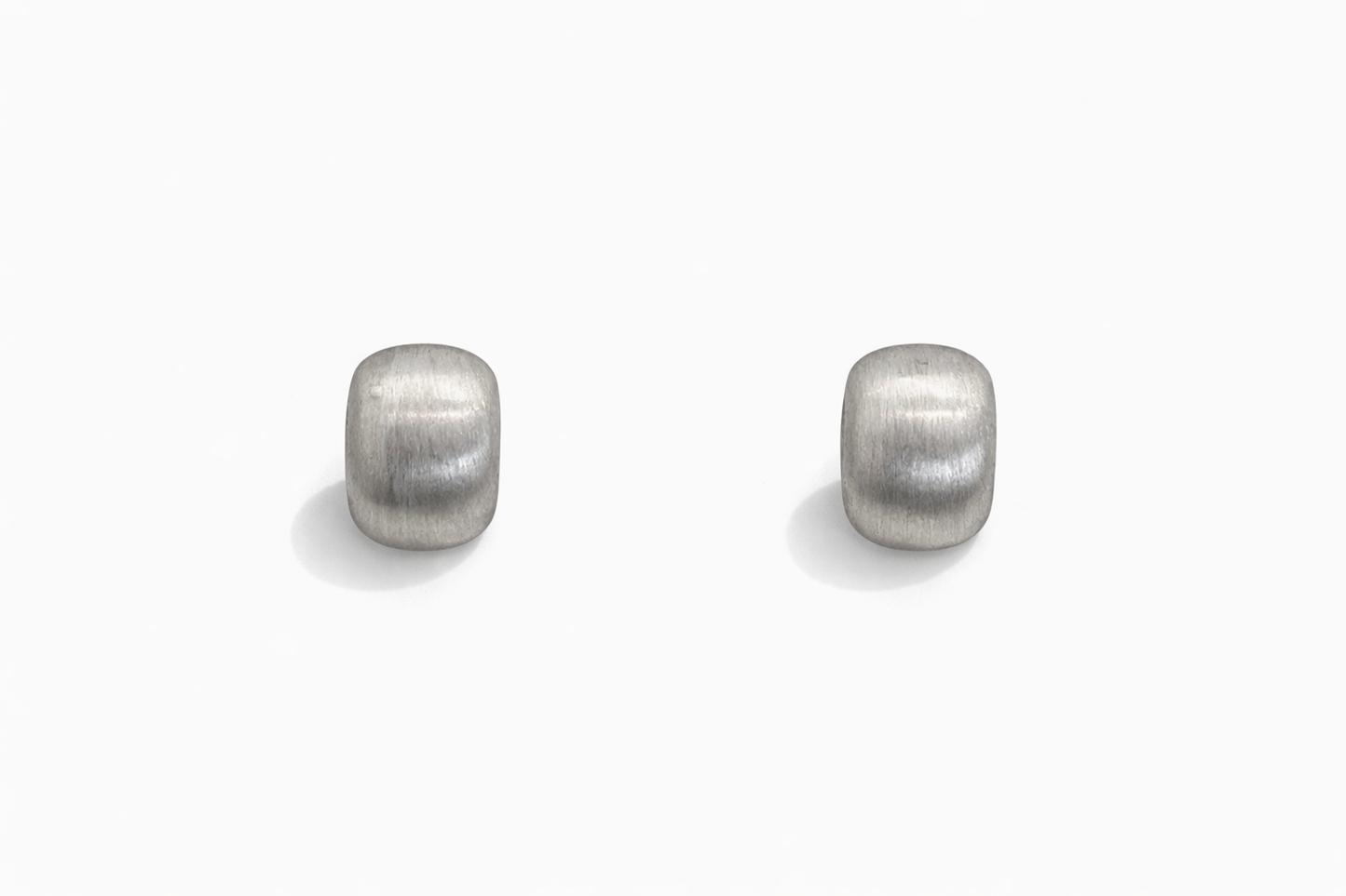 Silver Cylindrical earrings