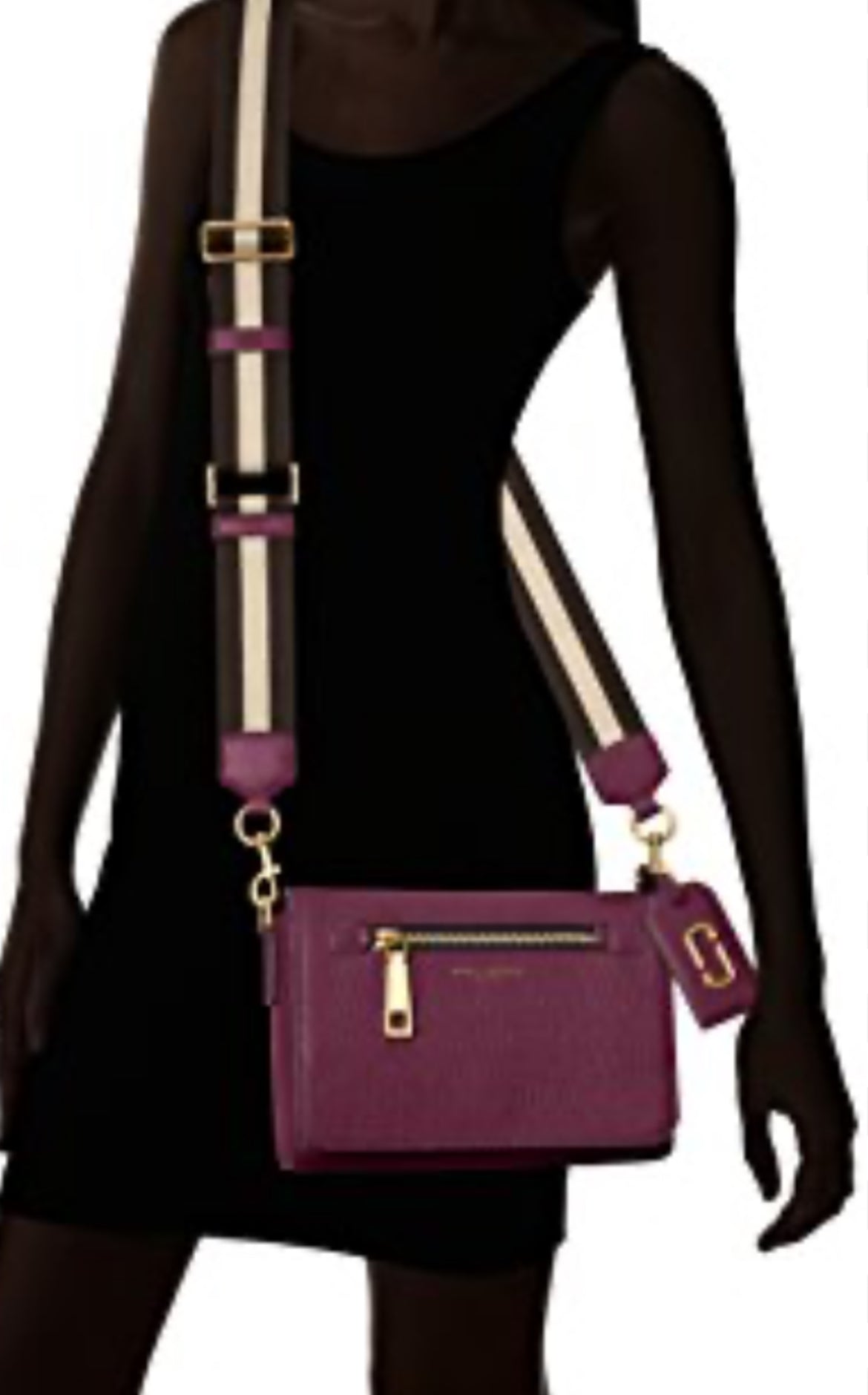 Marc Jacobs Merlot Leather Gotham Shoulder Bag