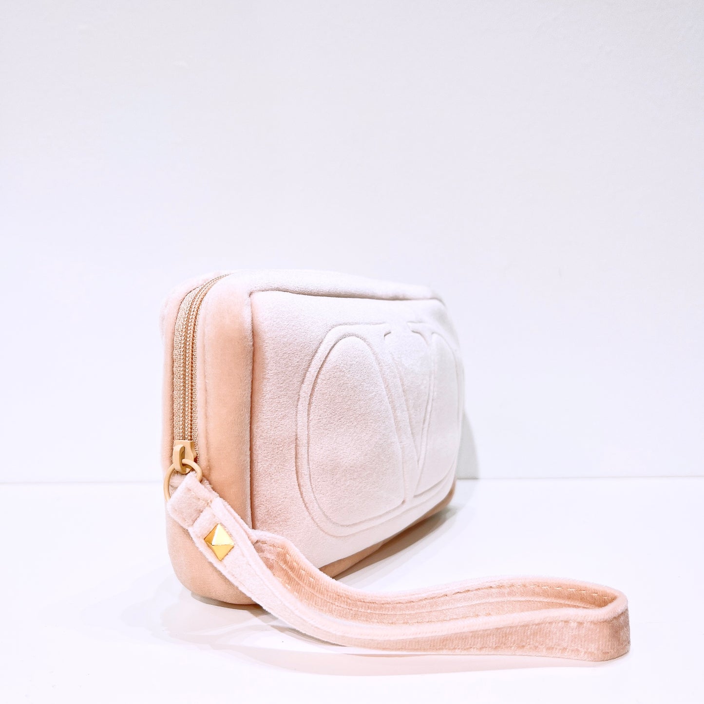 Valentino Velvet Pink Cosmetic Bag