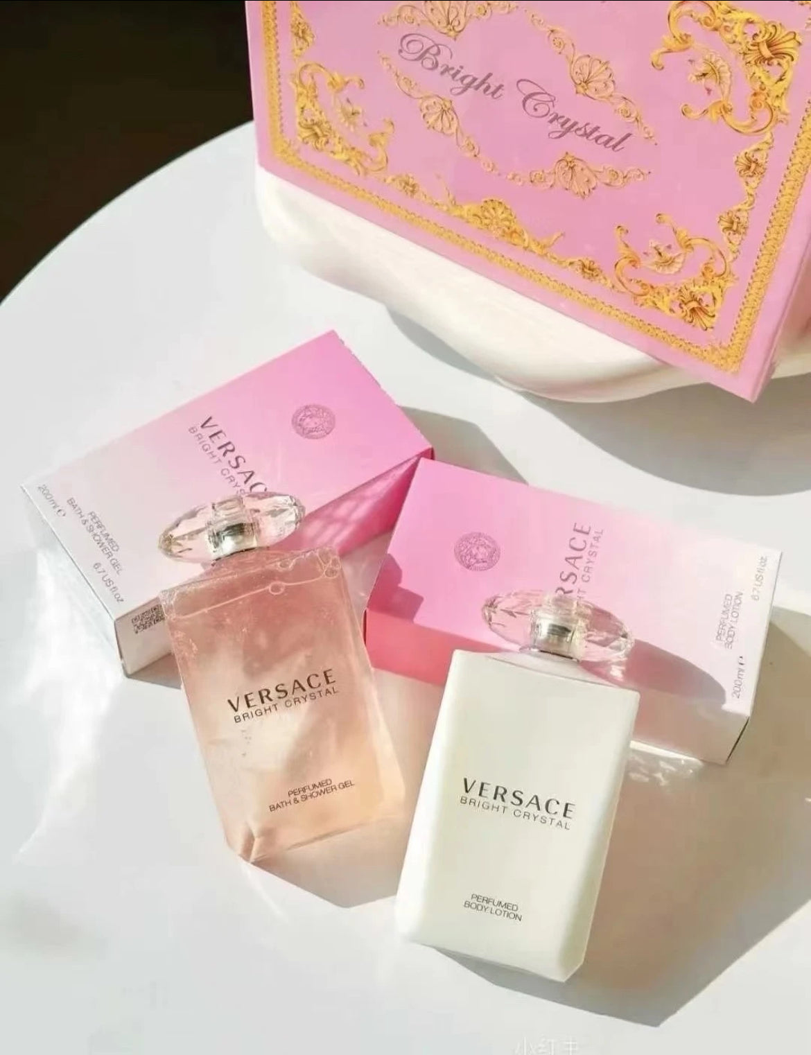 Versace Bright Crystal Shower Gel + Body Lotion Set