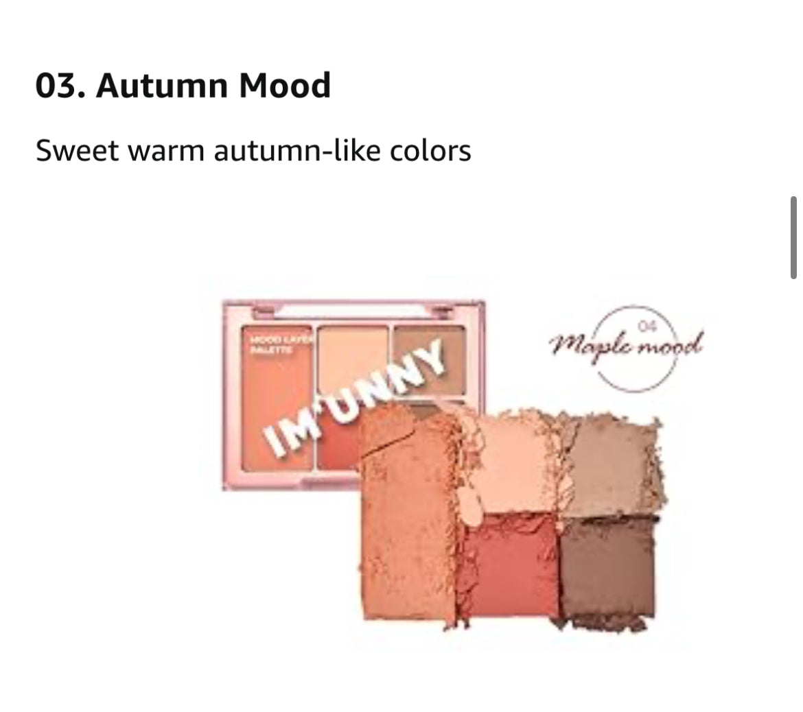 IM UNNY Mood Player Palette 03 Autumn Mood