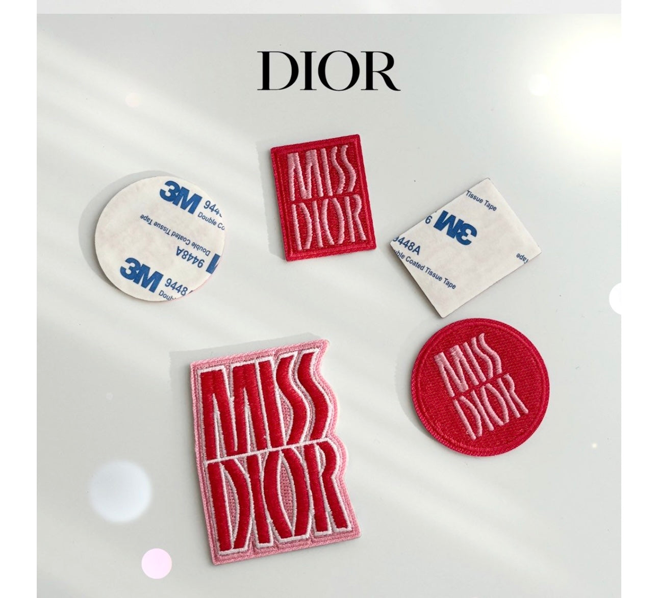New ⭐️DIOR embroidered stickers