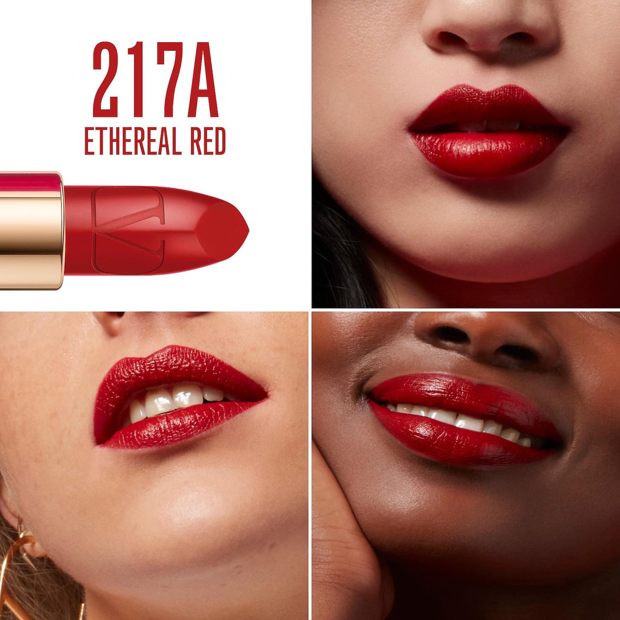Mini Rosso Valentino Lipstick Satin 217A Ethereal Red 2g