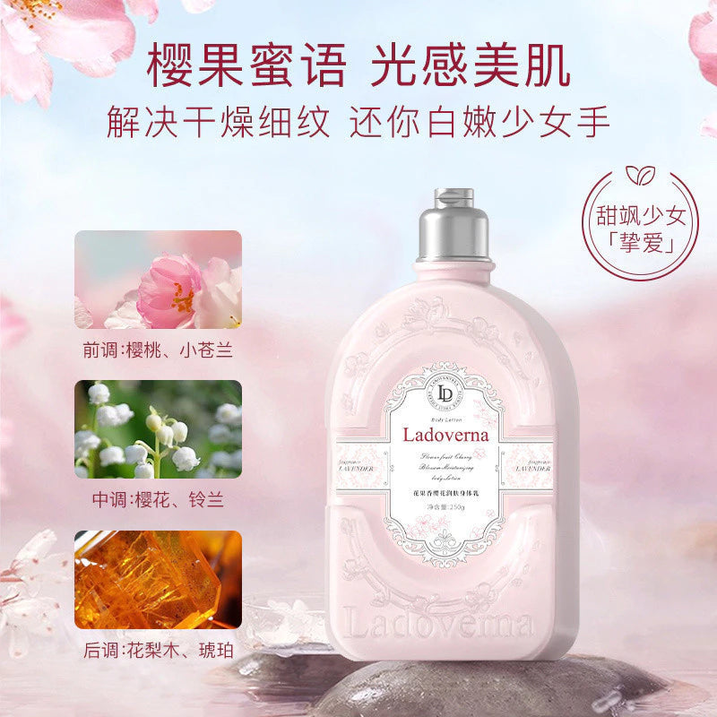 Ladoverna Flower Fruit Cherry Blossom Moisturizing Body Lotion 250g