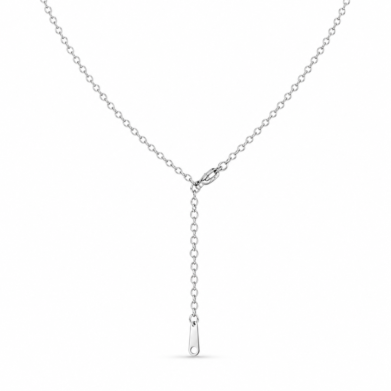 Celestial Orb Crystal Necklace – Silver