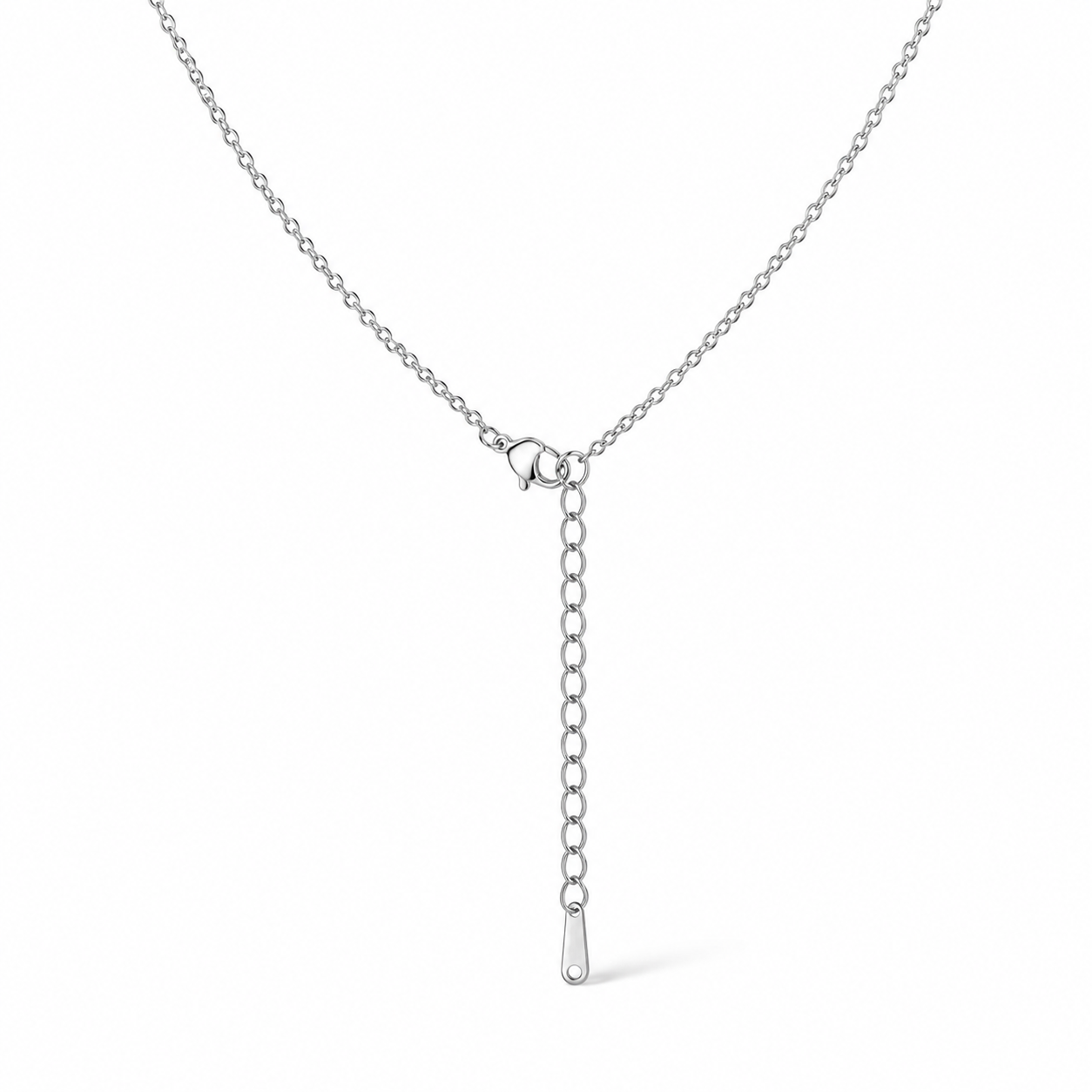 Bloom Halo Crystal Necklace – Silver