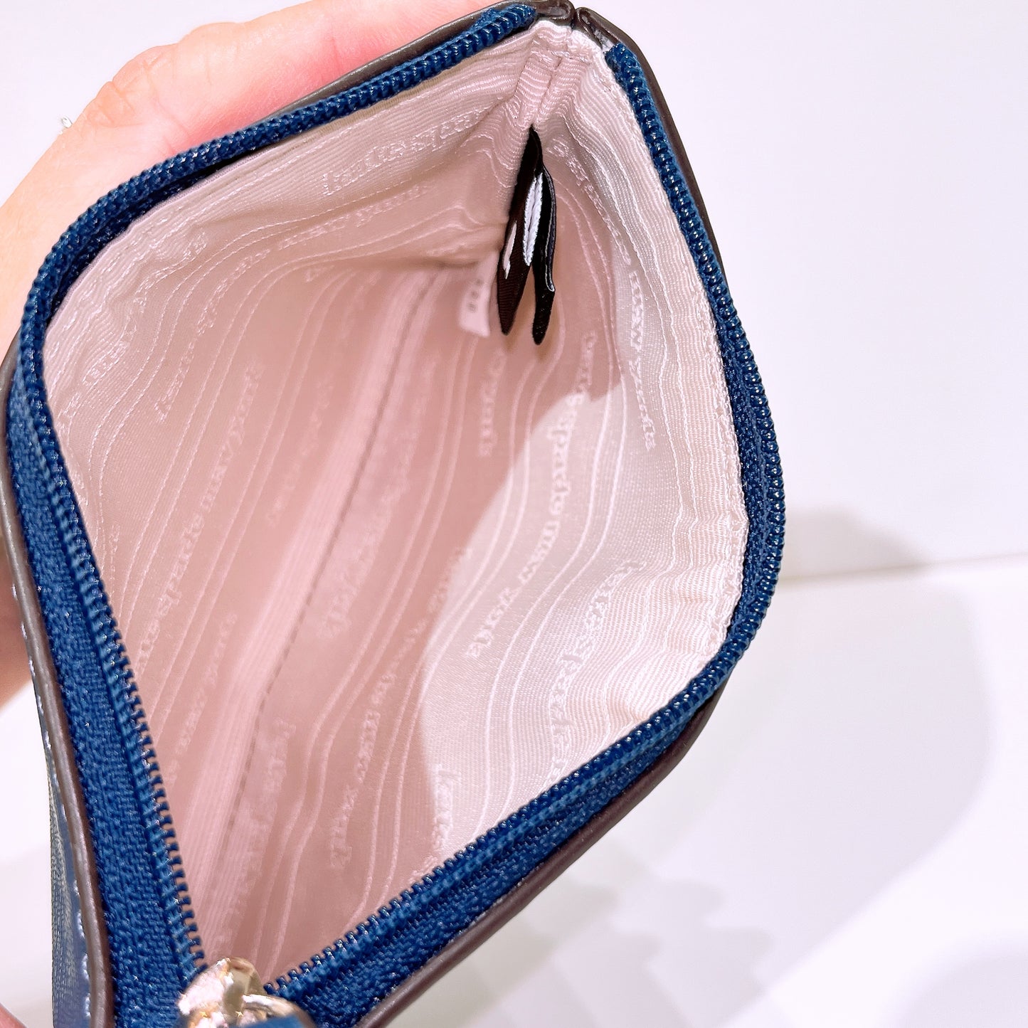 Kate Spade Navy Zip Top Pouch