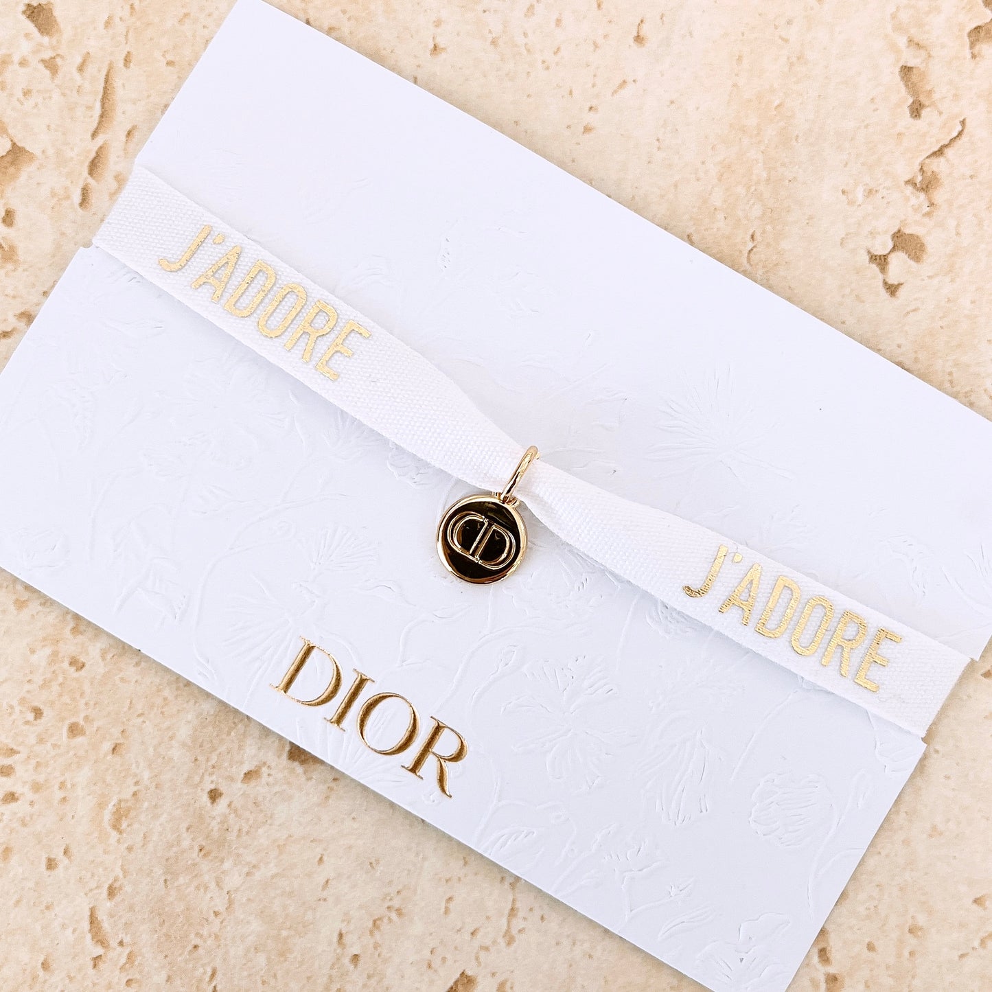 Dior Jadore Ribbon Bracelet with charm